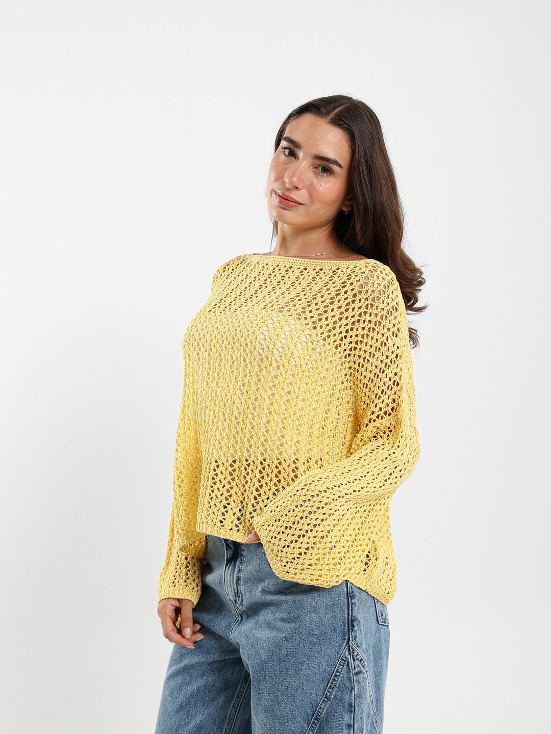 Loose Long Sleeve Tricot Top