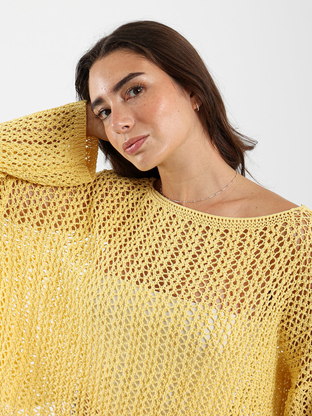Loose Long Sleeve Tricot Top