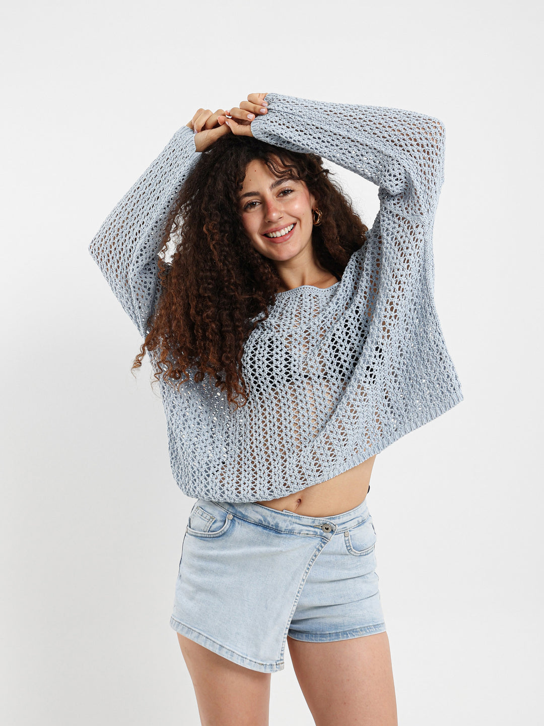 Loose Long Sleeve Tricot Top