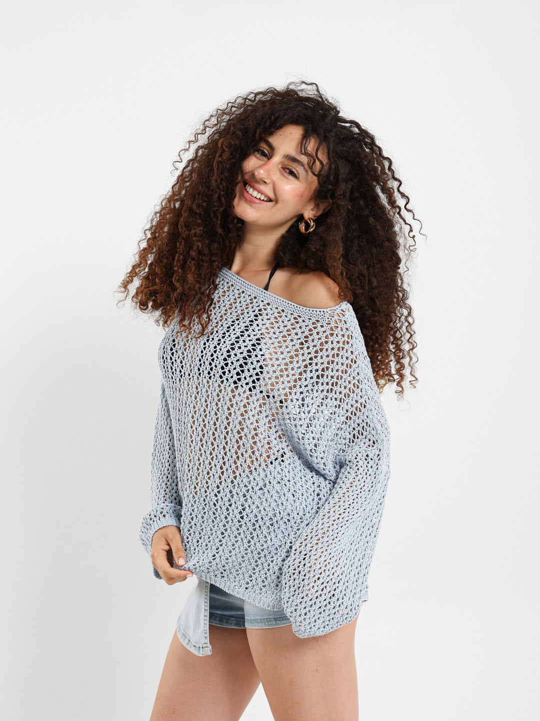 Loose Long Sleeve Tricot Top
