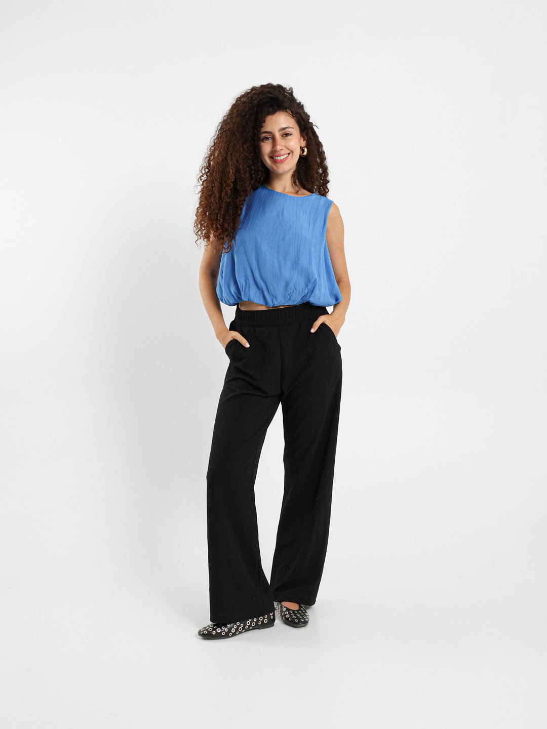 Balloon Fit Sleeveless Top