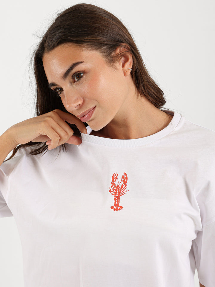 Oversized Embroidered Graphic T-Shirt