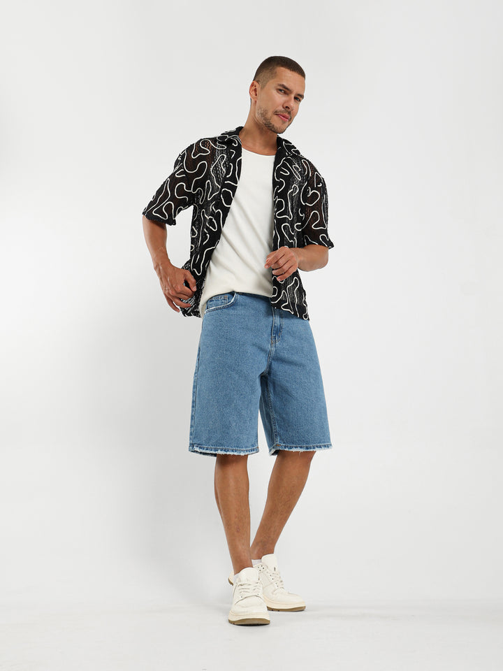 Textured Camp Shirt