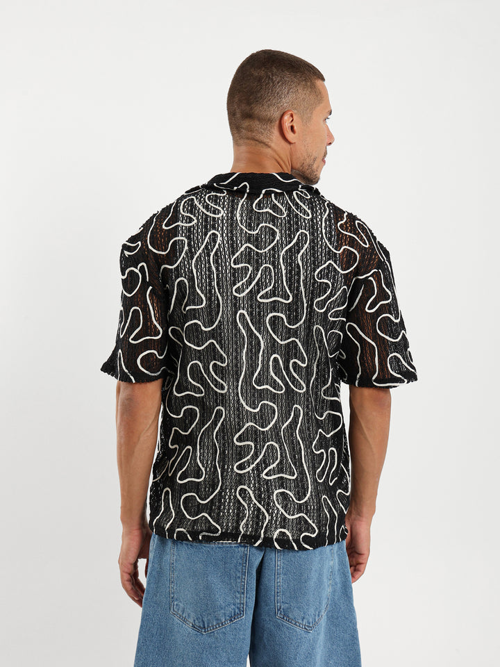 Textured Camp Shirt