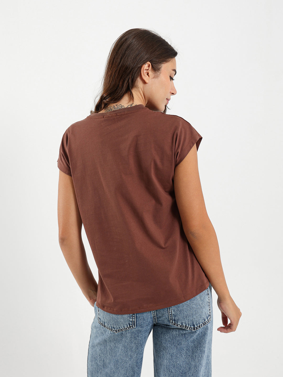 Gold Heart Sleeve T-Shirt
