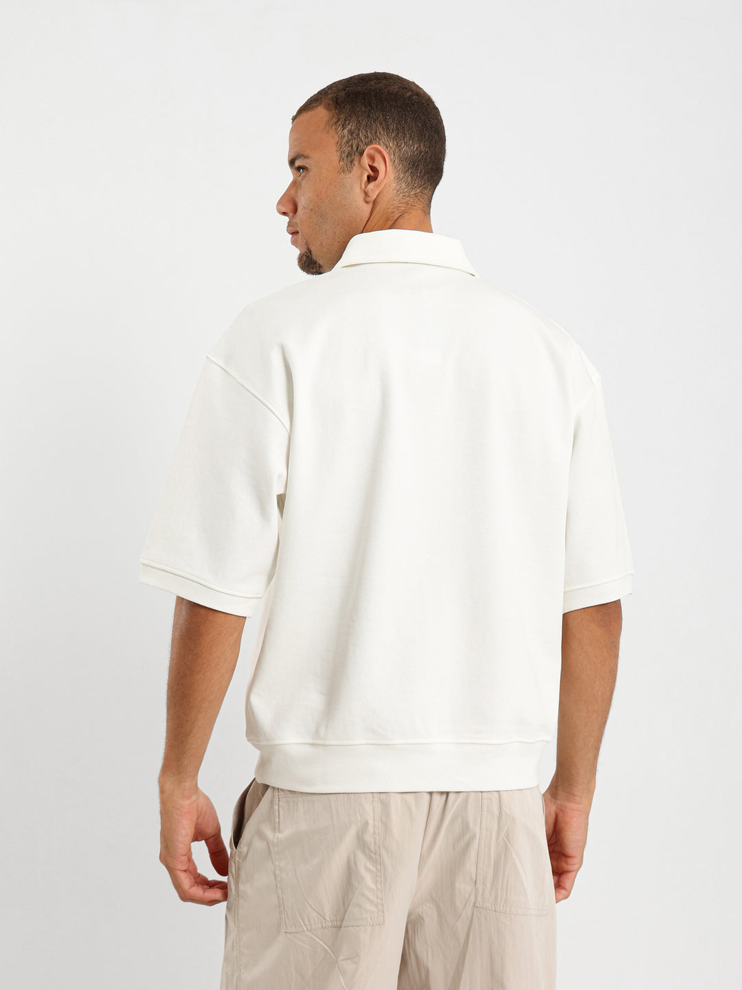 Oversized Placement Print Polo