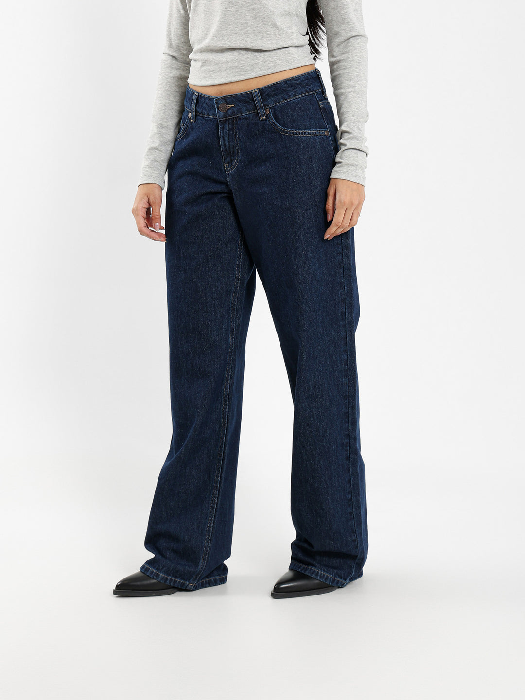 Low Waist Straight Leg Jeans