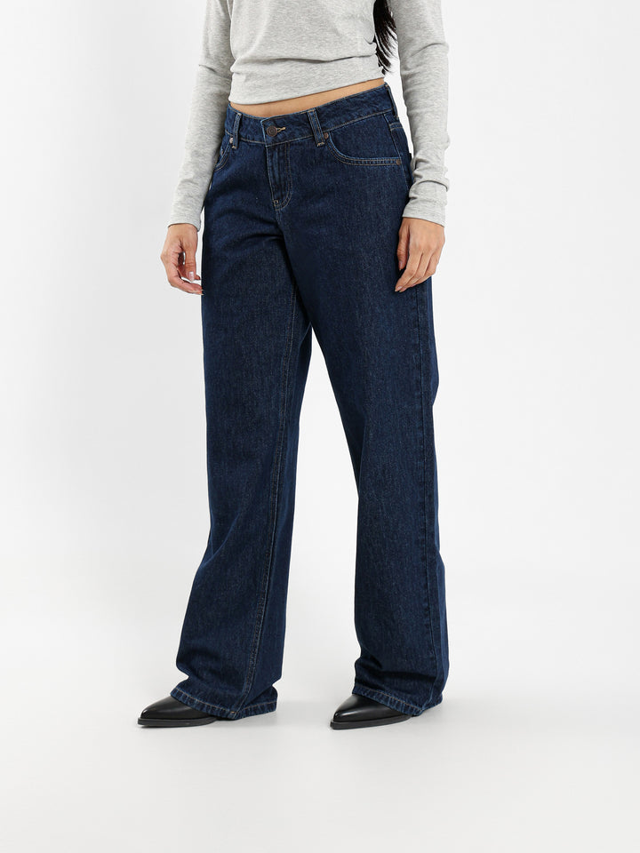 Low Waist Straight Leg Jeans
