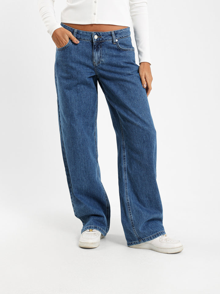 Low Waist Straight Leg Jeans