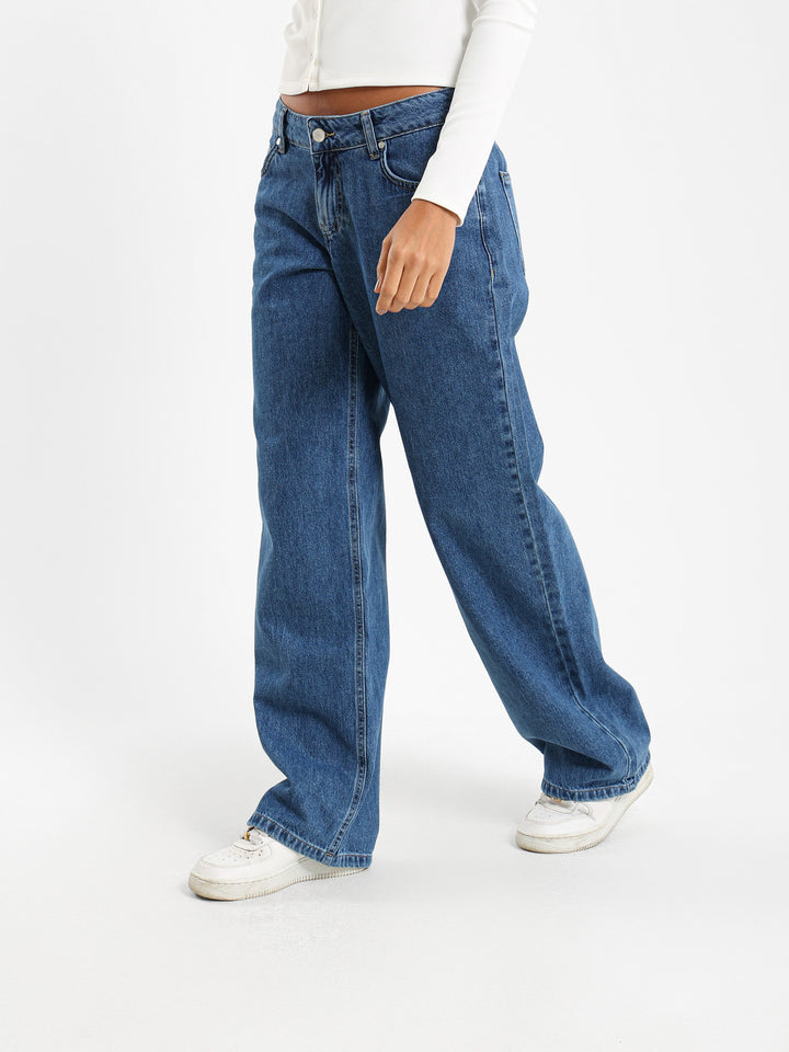 Low Waist Straight Leg Jeans