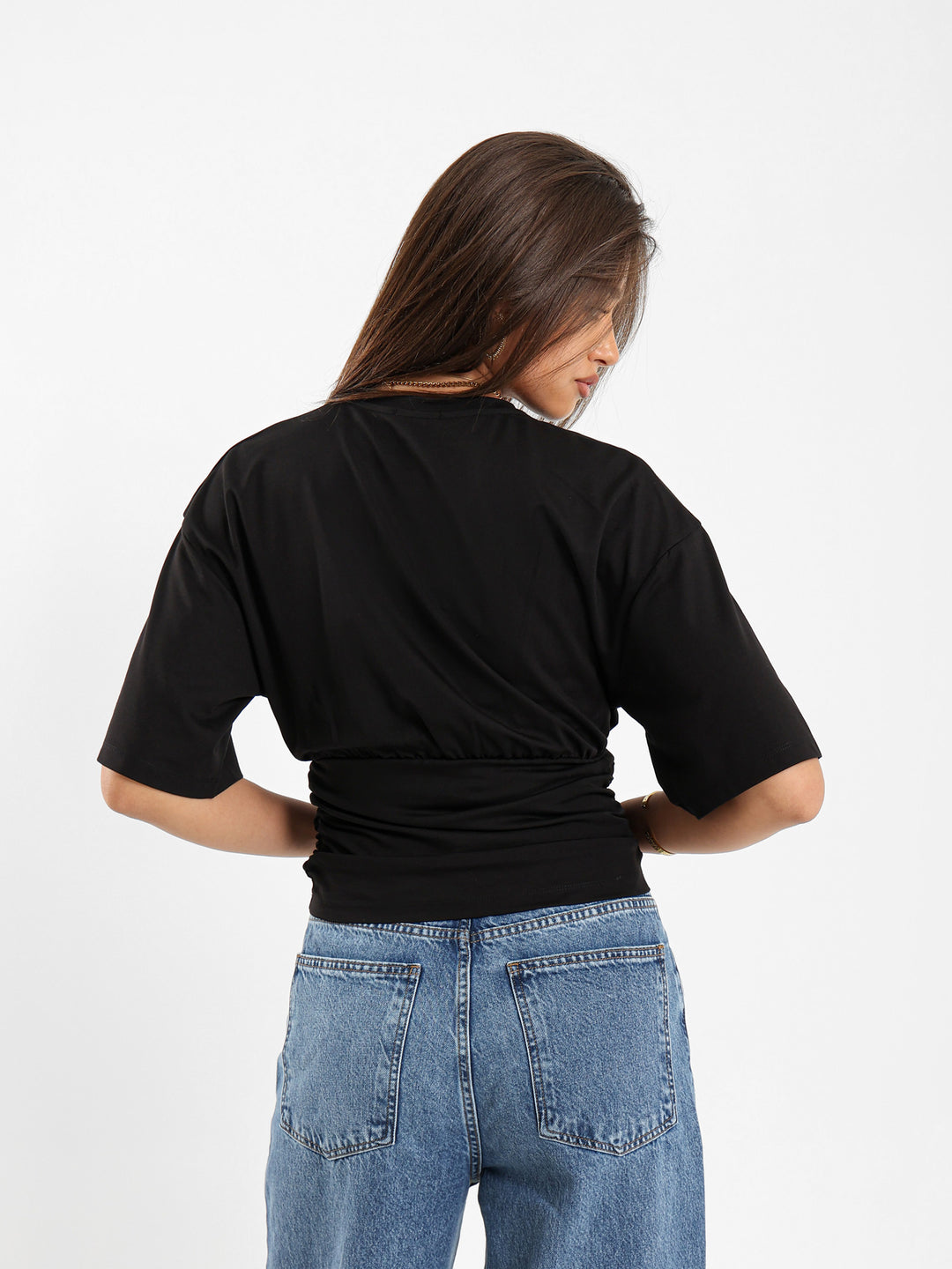 Corset Waist Boxy Tee
