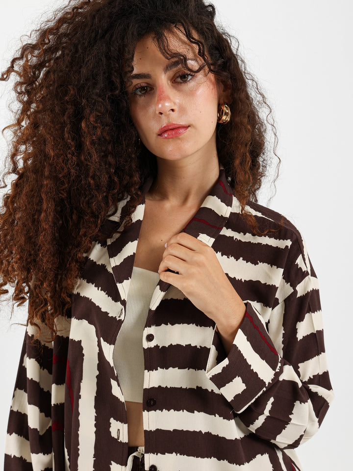 Long Sleeve Printed Shirt