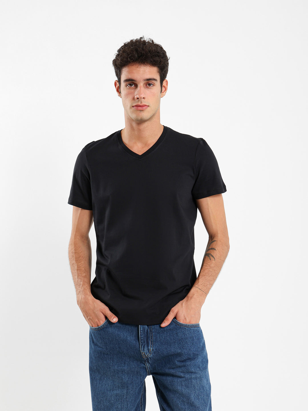 Basic Regular Fit V-Neck T-Shirt