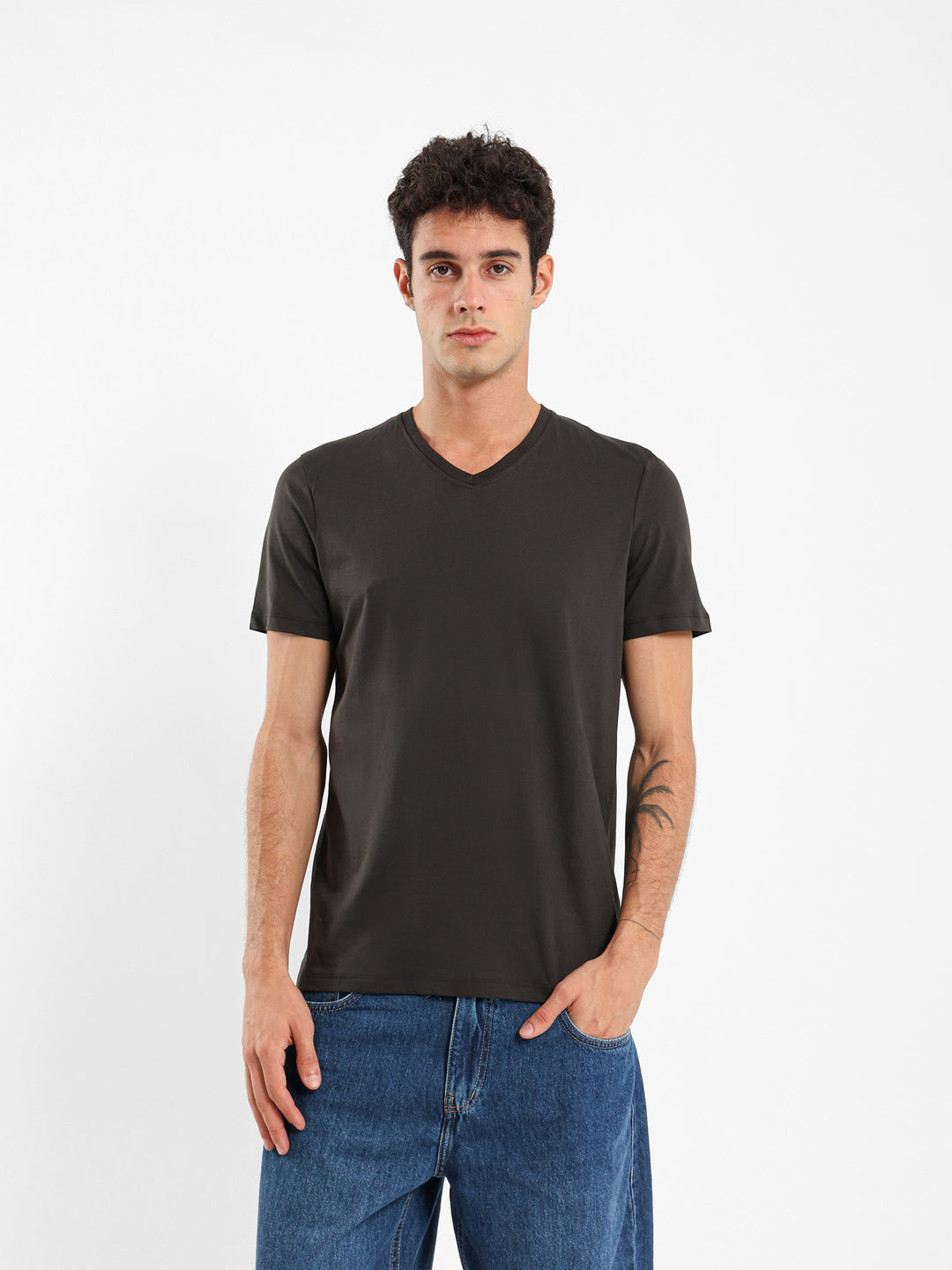 Basic Regular Fit V-Neck T-Shirt