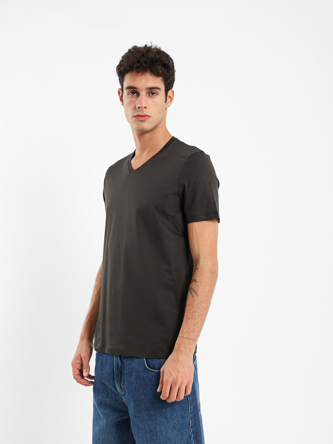 Basic Regular Fit V-Neck T-Shirt