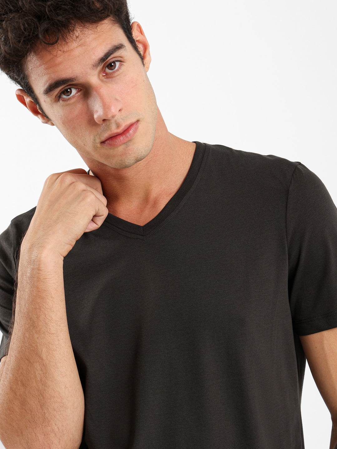 Basic Regular Fit V-Neck T-Shirt