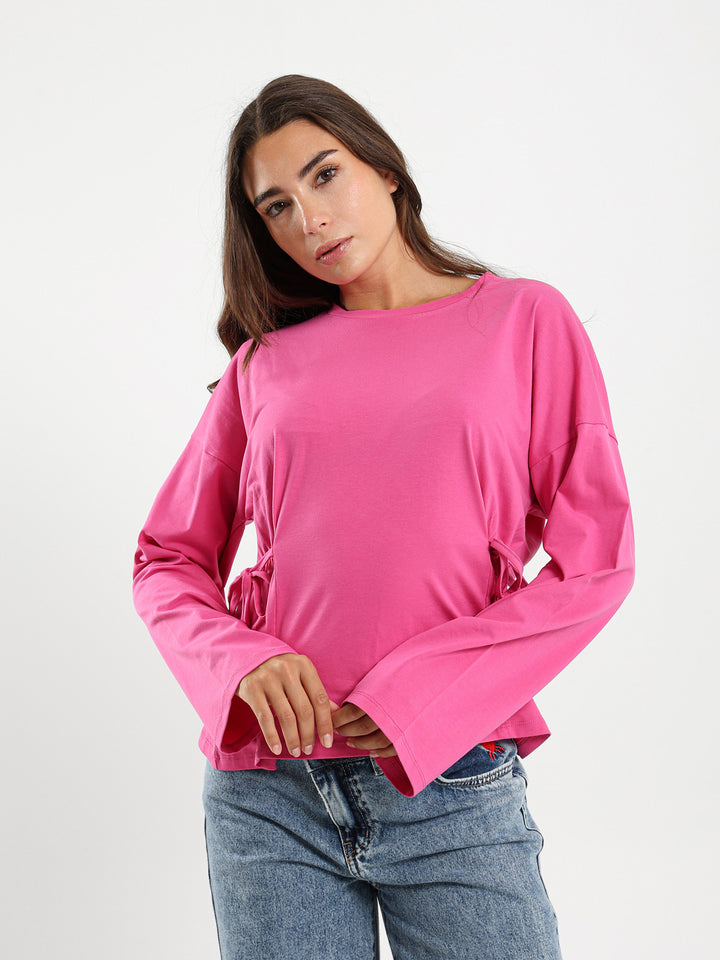 Oversized T-Shirt With Side Ties