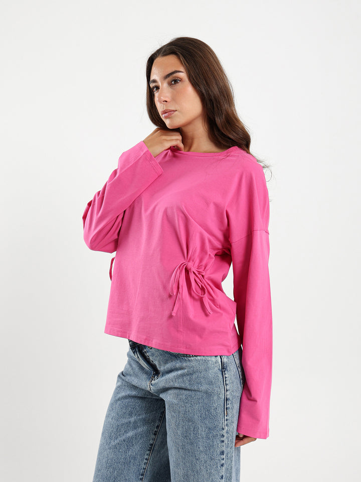 Oversized T-Shirt With Side Ties