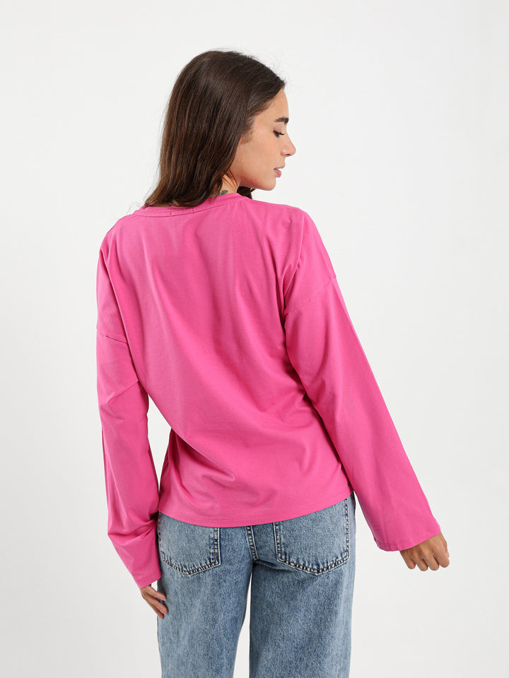 Oversized T-Shirt With Side Ties
