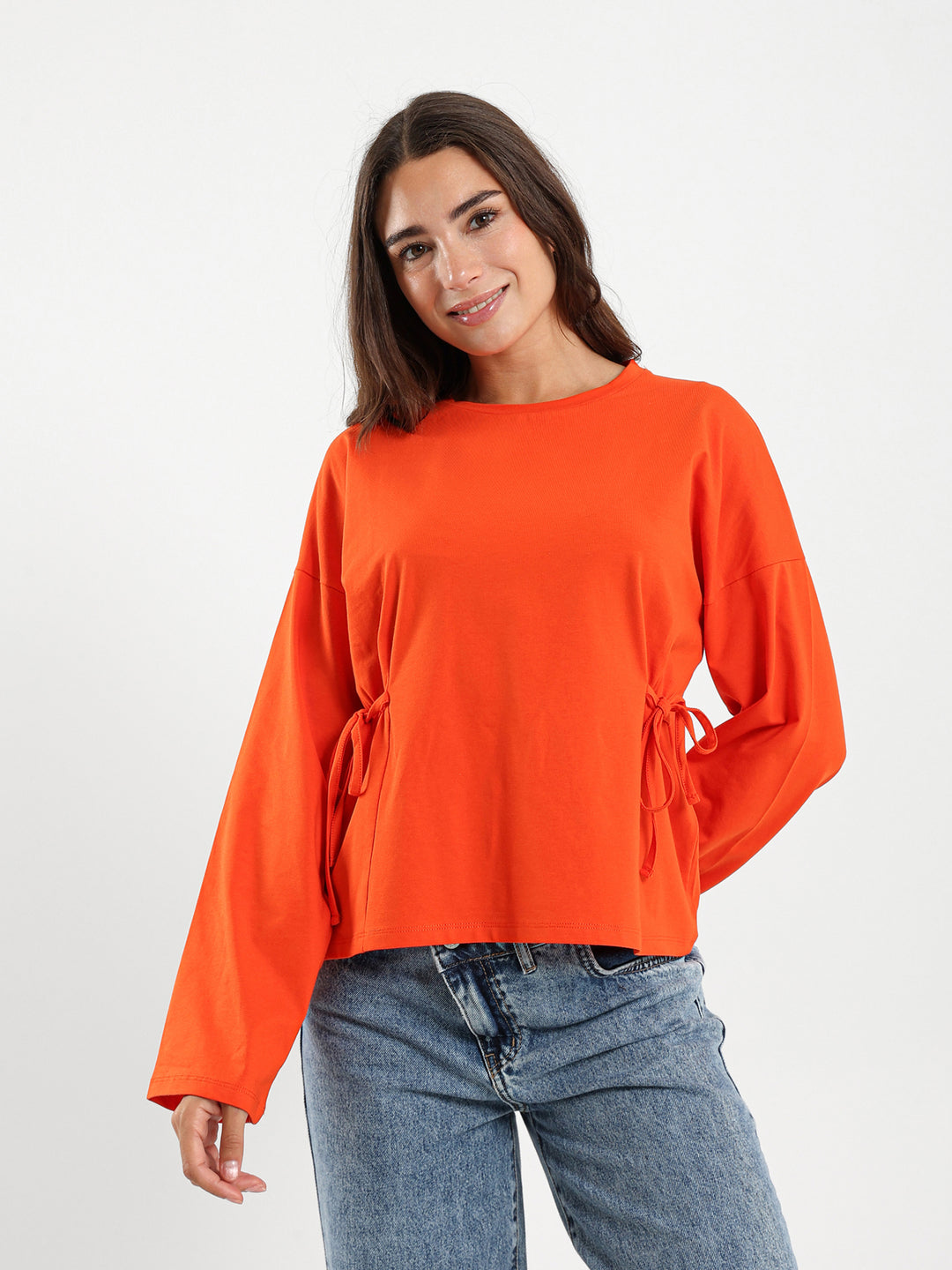 Oversized T-Shirt With Side Ties