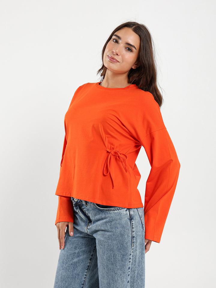 Oversized T-Shirt With Side Ties