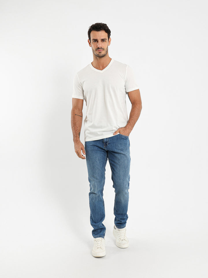 Basic Regular Fit V-Neck T-Shirt