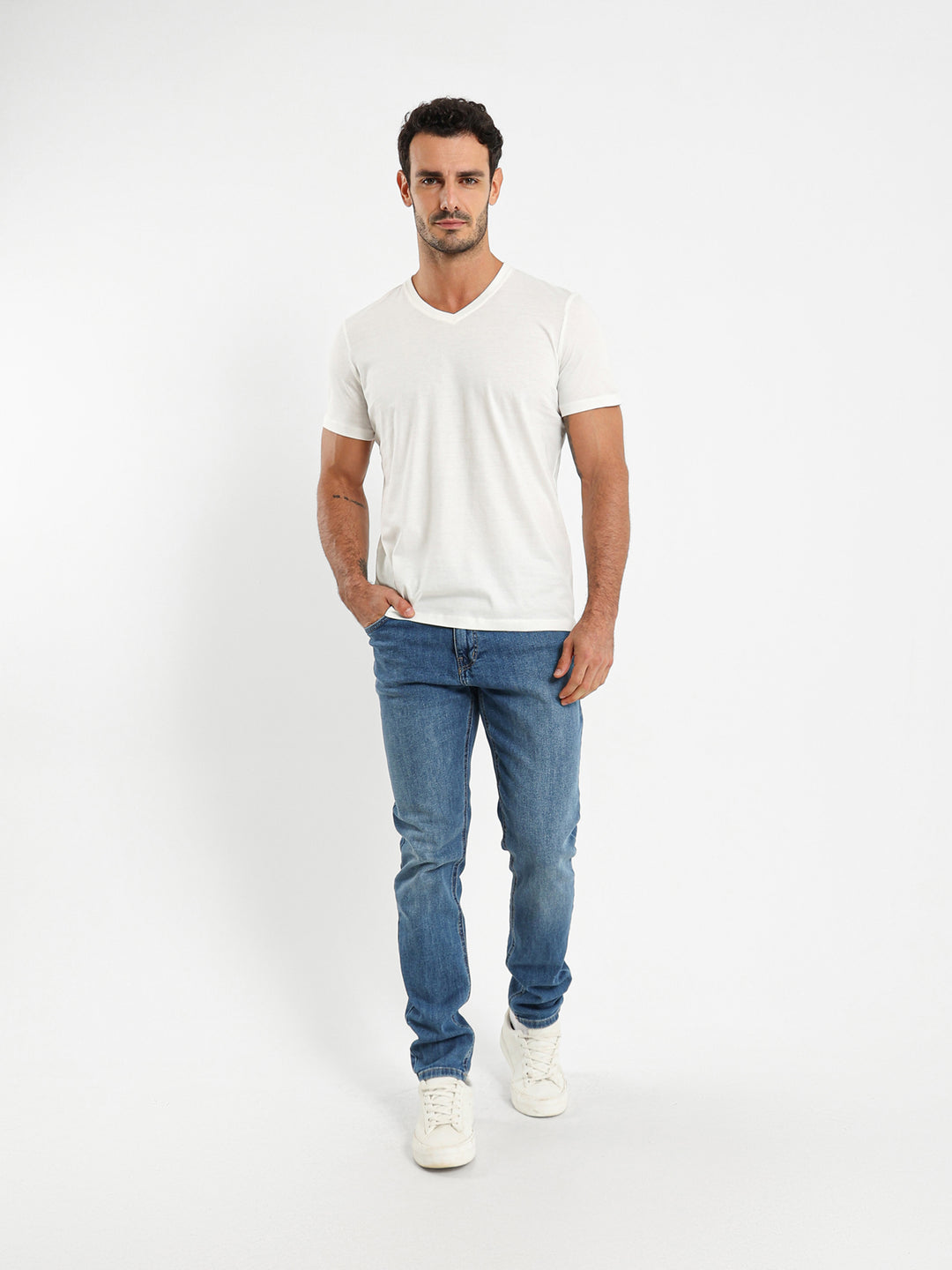 Basic Regular Fit V-Neck T-Shirt