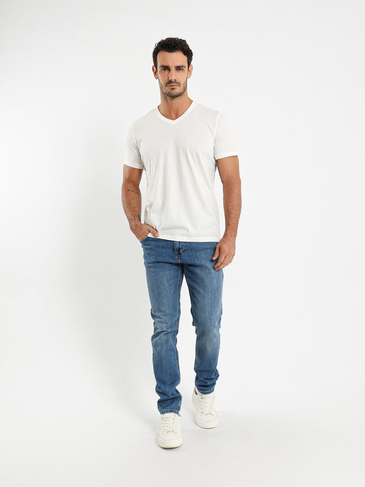 Basic Regular Fit V-Neck T-Shirt