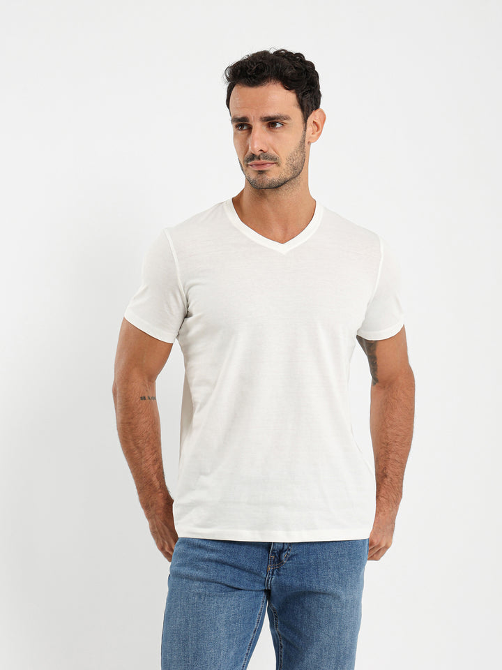 Basic Regular Fit V-Neck T-Shirt