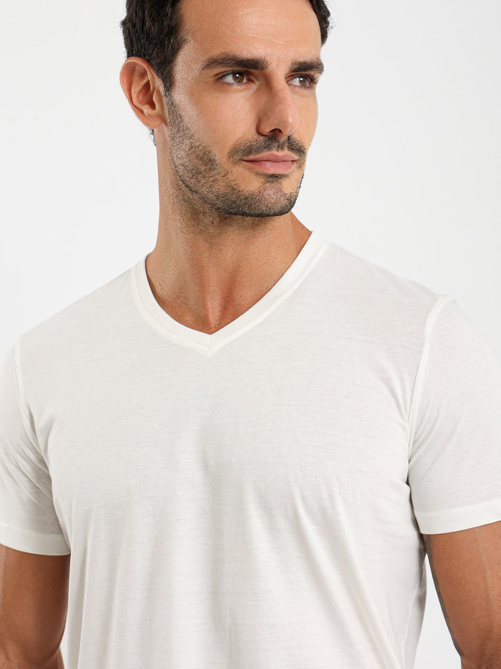 Basic Regular Fit V-Neck T-Shirt