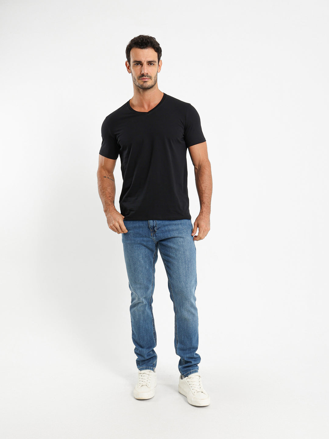 Basic Regular Fit V-Neck T-Shirt