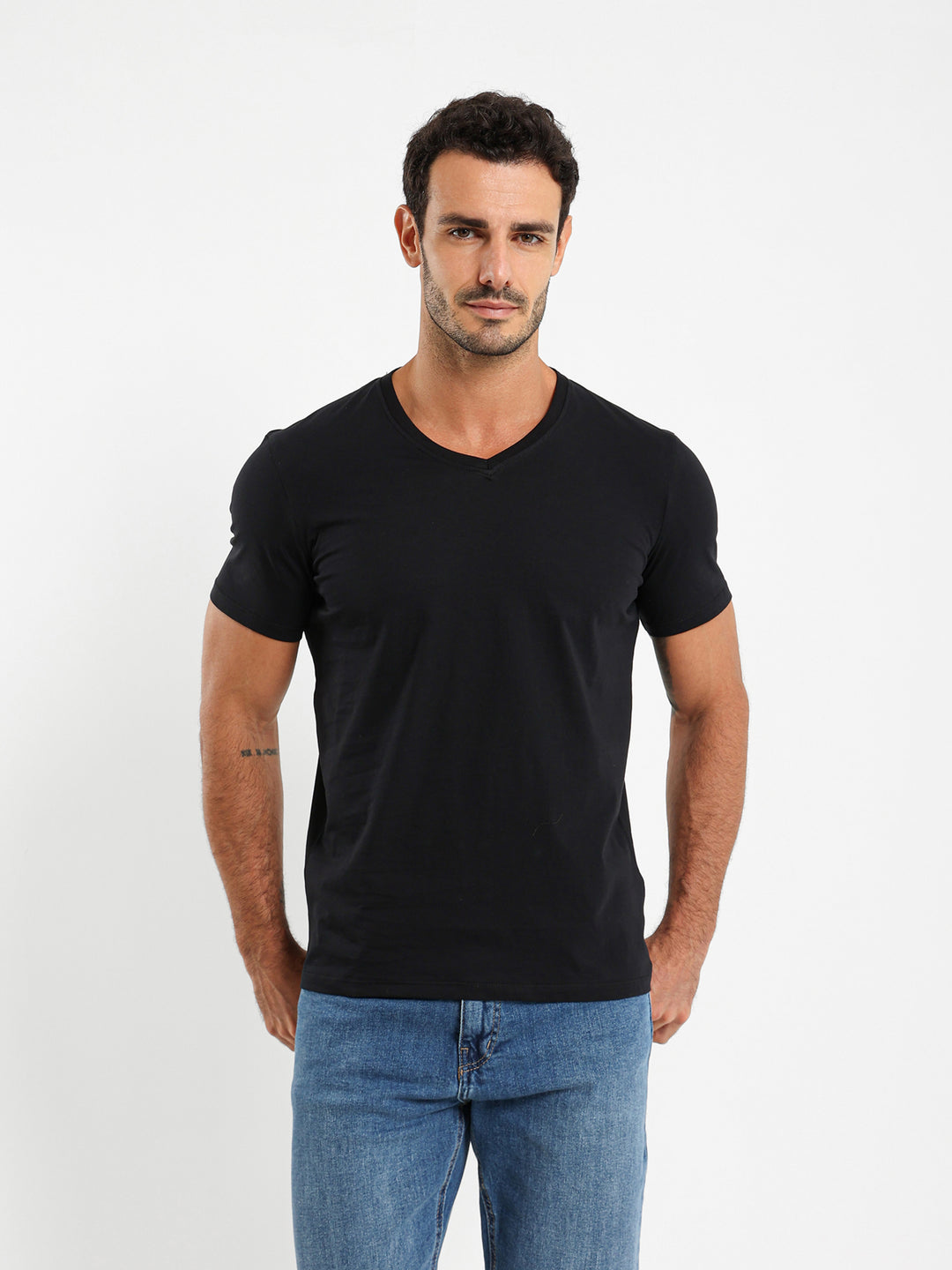 Basic Regular Fit V-Neck T-Shirt