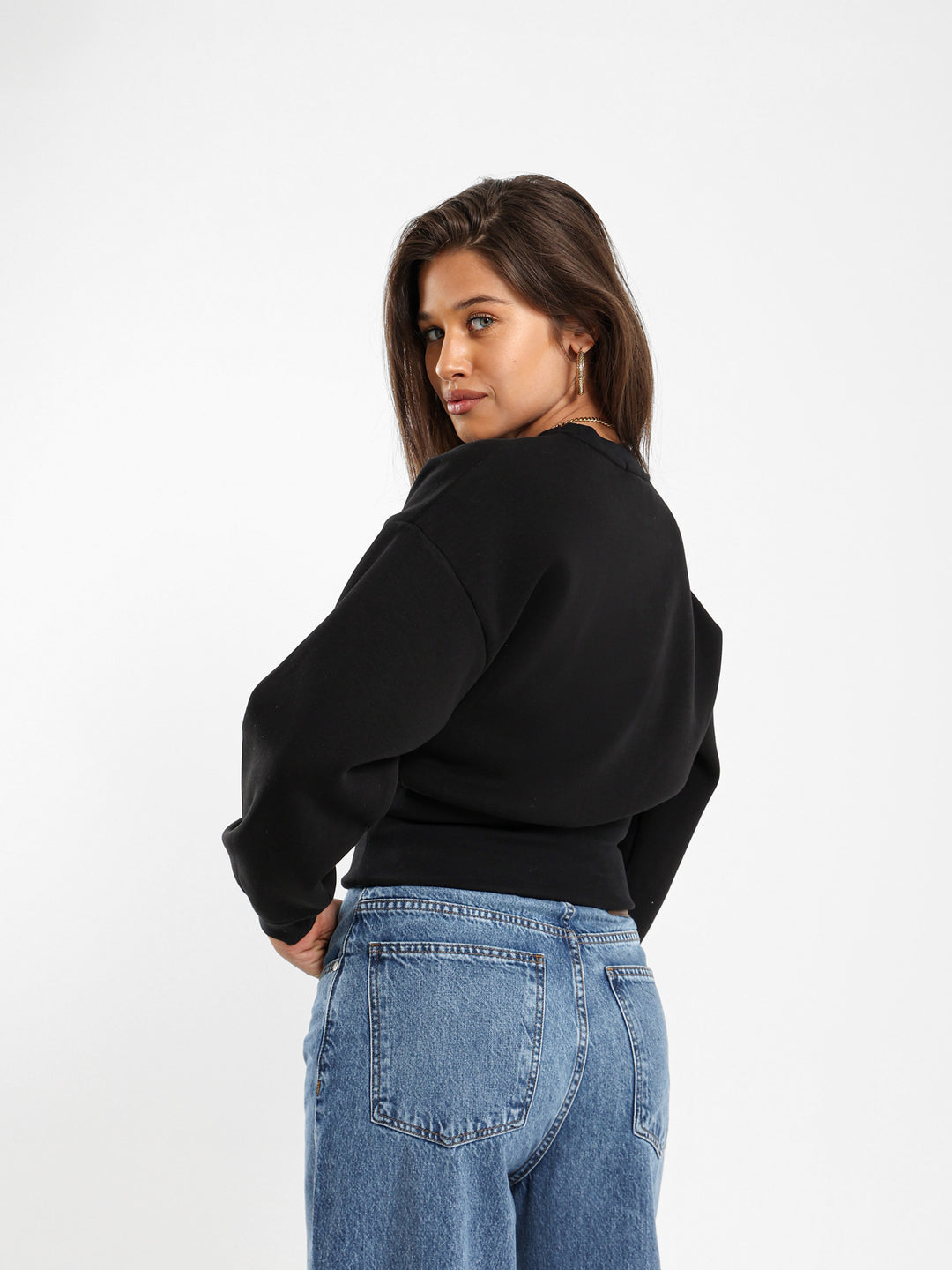 Fitted Waist Sweatshirt