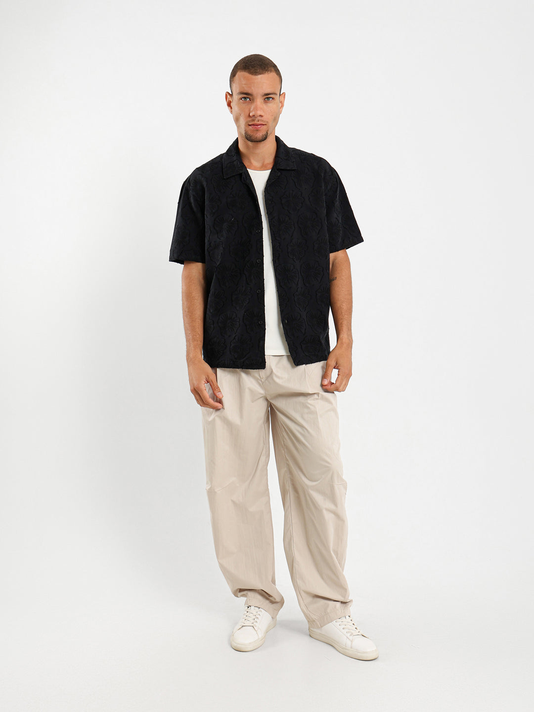 Textured Short Sleeve Shirt
