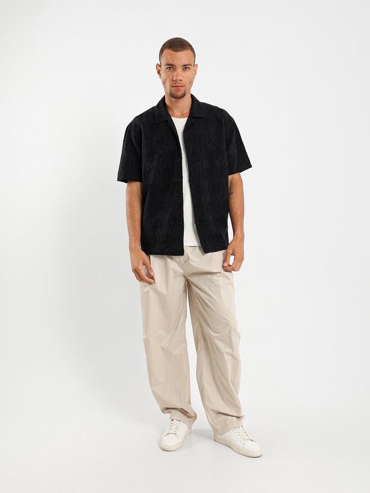 Textured Short Sleeve Shirt
