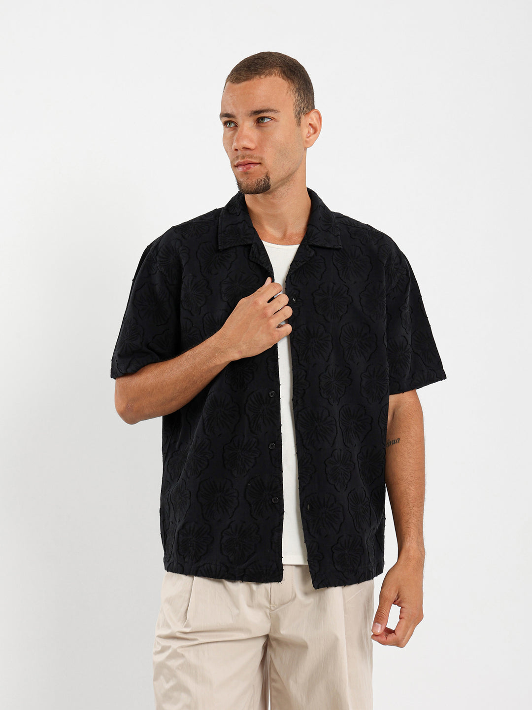 Textured Short Sleeve Shirt