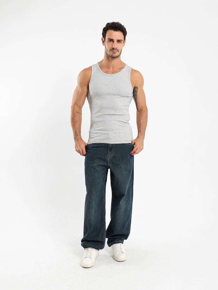 Baggy Solid Basic Jeans