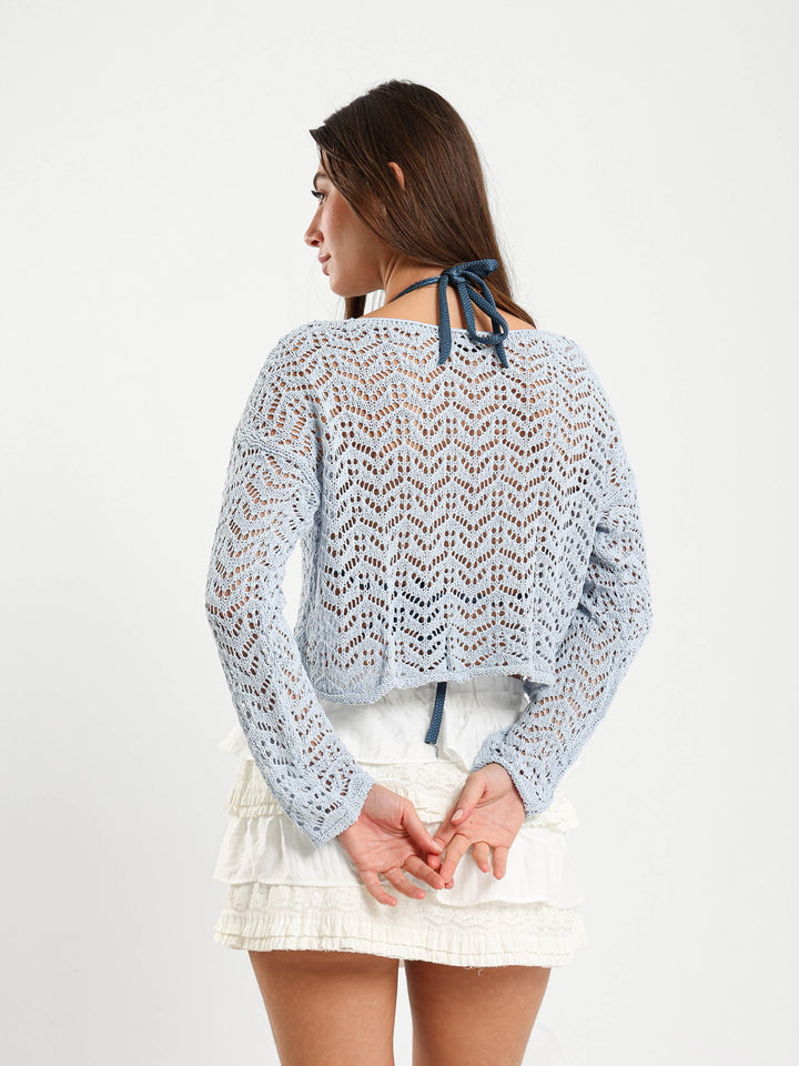 Long Sleeve Tricot Top