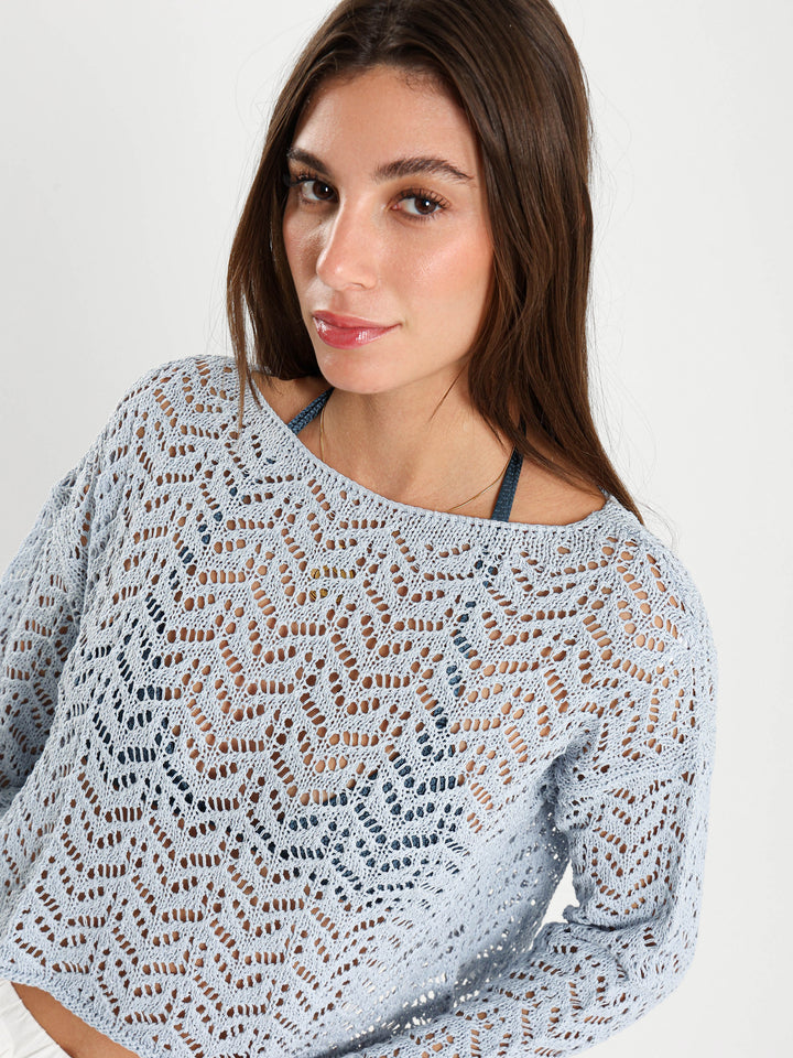 Long Sleeve Tricot Top