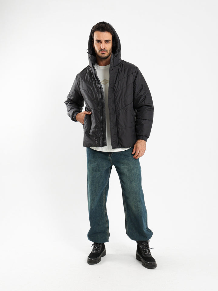 Quilted Hooded Puffer Jacket