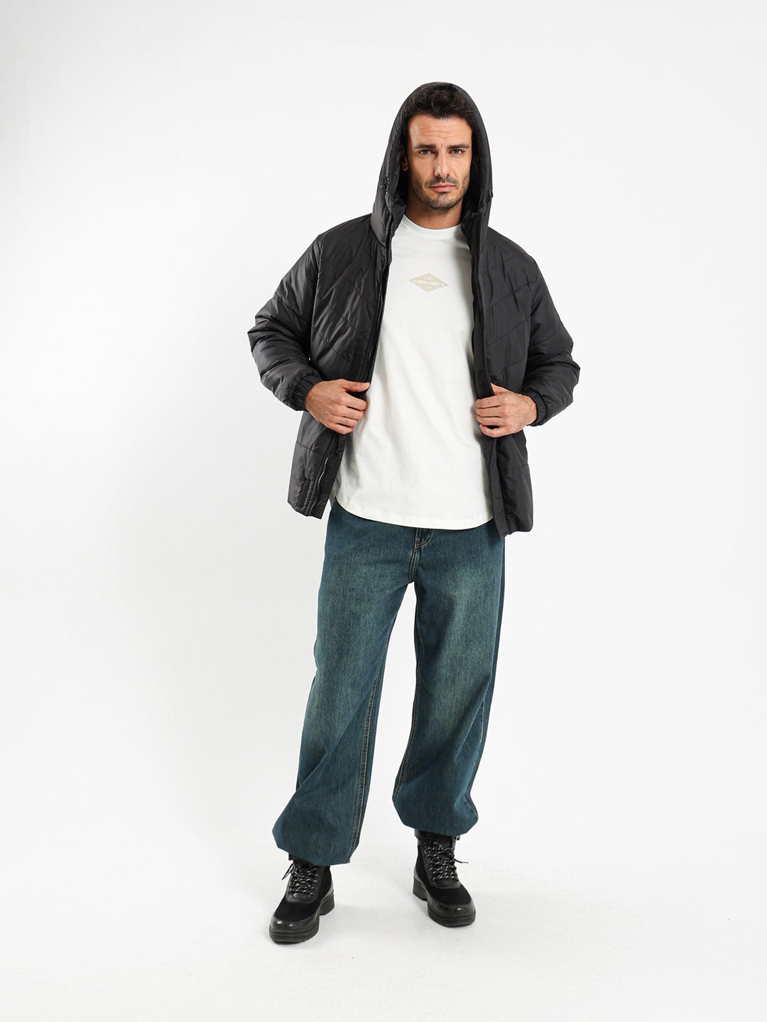 Quilted Hooded Puffer Jacket