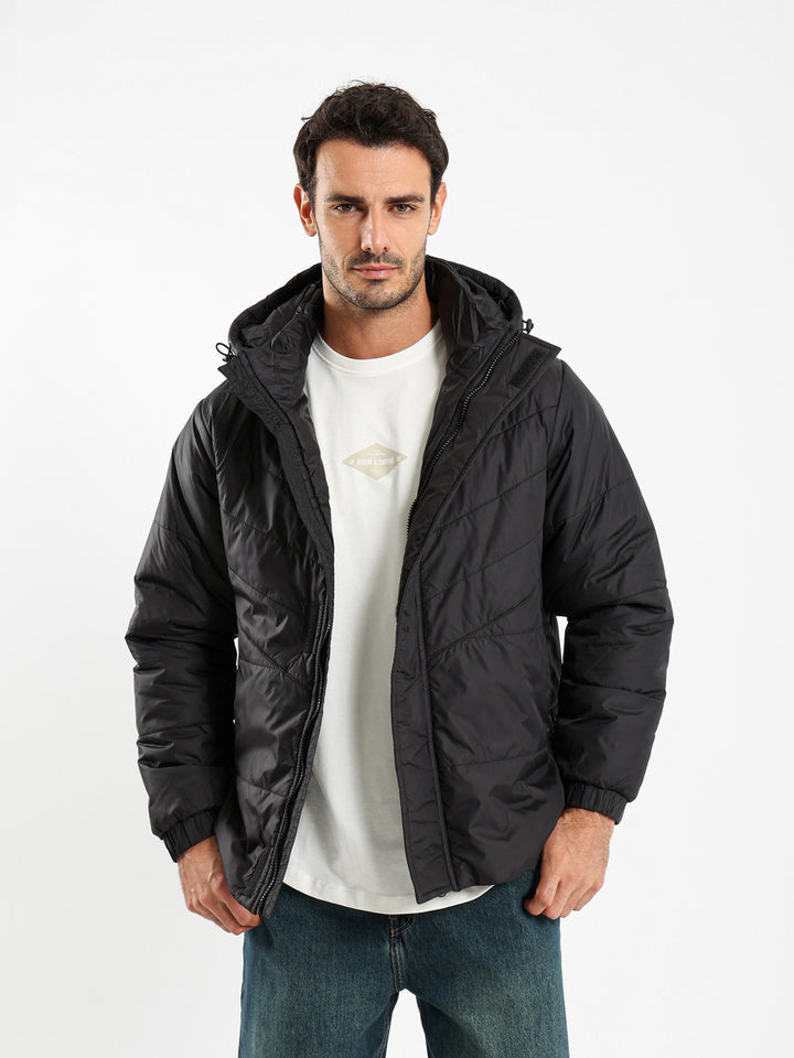 Quilted Hooded Puffer Jacket