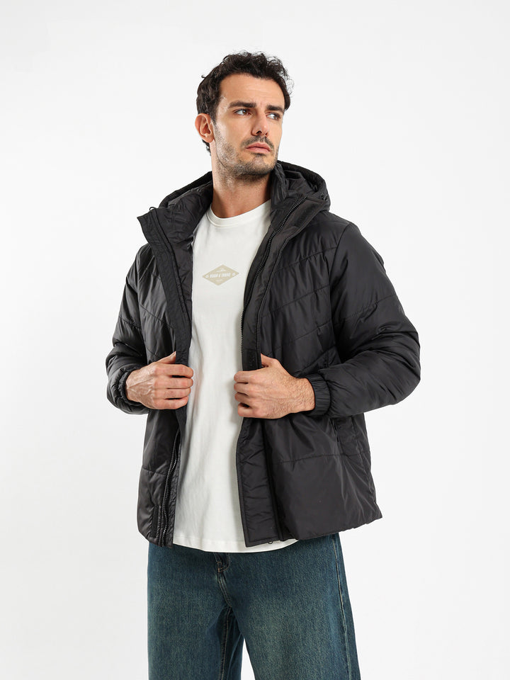 Quilted Hooded Puffer Jacket