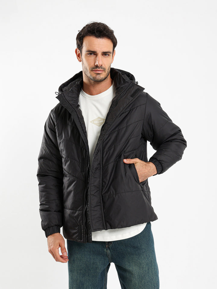 Quilted Hooded Puffer Jacket