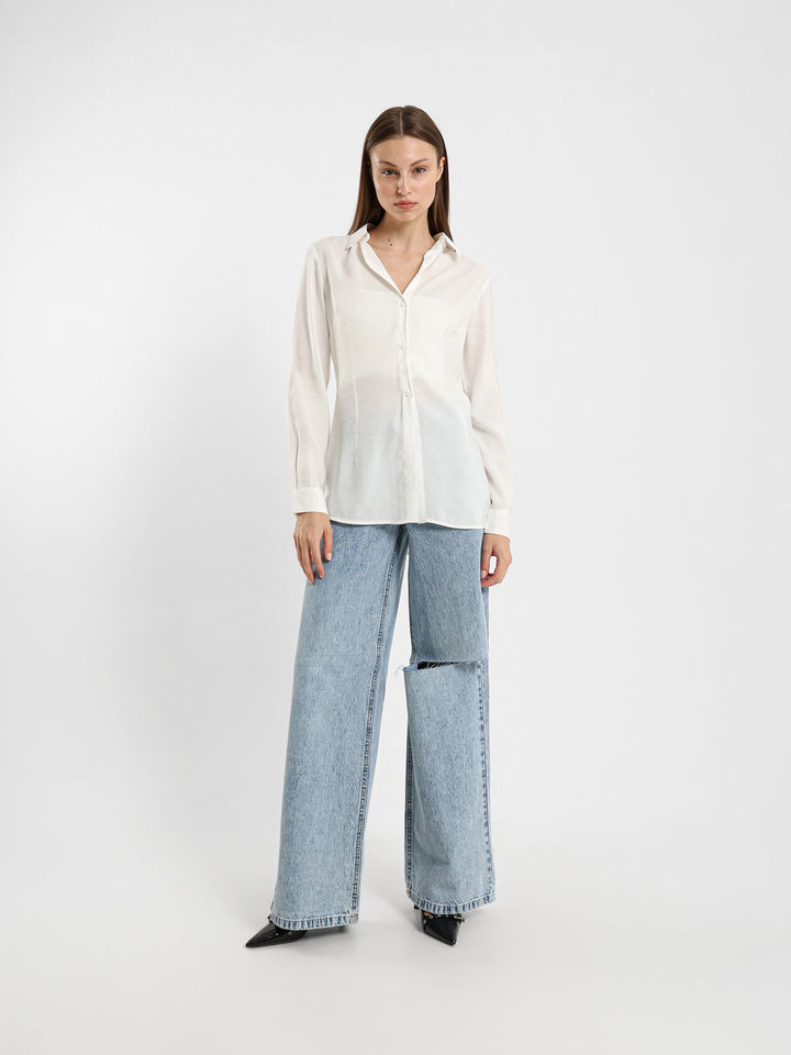 Shirt With Back Ties