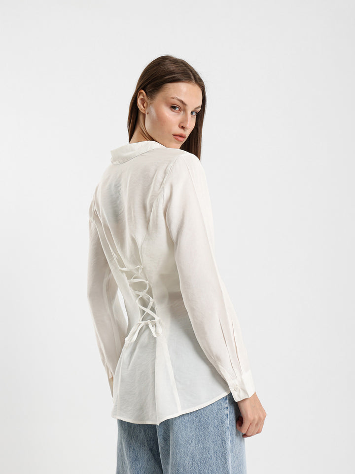 Shirt With Back Ties