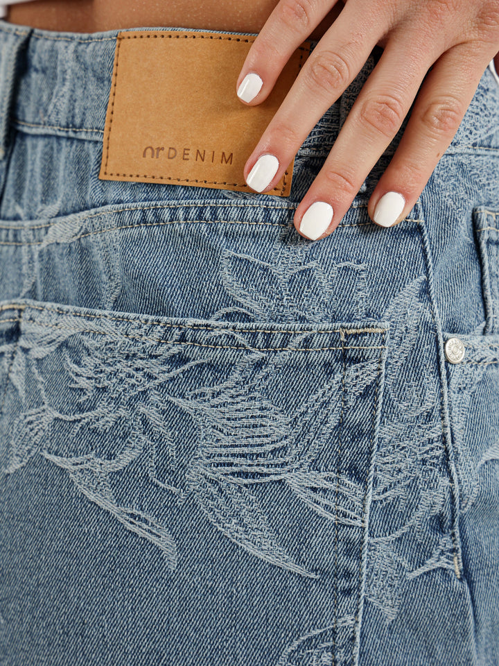 Floral Balloon Fit Jeans