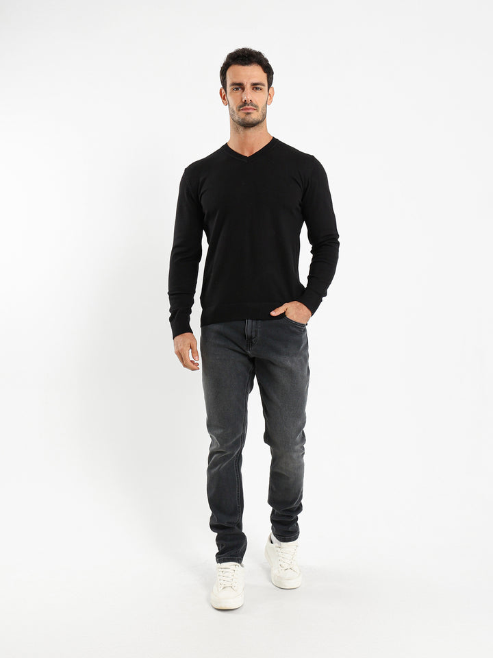 Basic Regular V-Neck Pullover