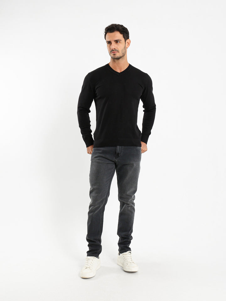 Basic Regular V-Neck Pullover