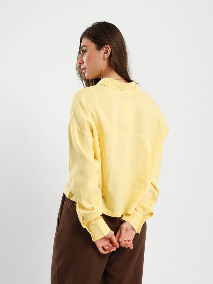 Cropped Crinkle Shirt